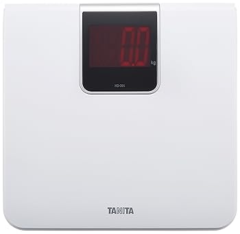 【中古】タニタ 体重計 デジタル 大画面 LED ホワイト HD-395 WH 乗るだけで電源オン
