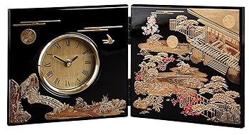 【中古】【39shop】まえじゅう漆器★初音 屏風時計B 7W-223（良い）｜アトリエ絵利奈 6,186円
