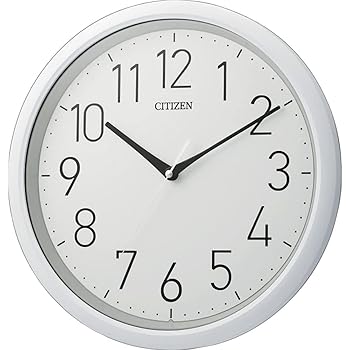 【中古】【39shop】リズムRHYTHM★掛け時計 防水 防塵 屋内用 静音 連続秒針 白 Φ32x5.8cm シチズン CITIZEN 8MG799-003(良い)|アトリエ絵利奈
