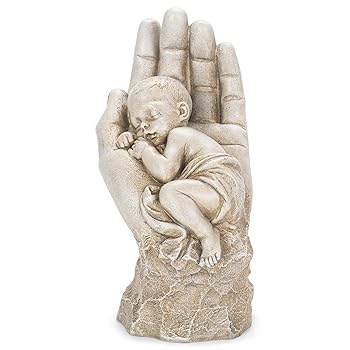 【中古】【39shop】29cm★H In The Palm Of His Hand Garden Statue by Roman(非常に良い)|アトリエ絵利奈
