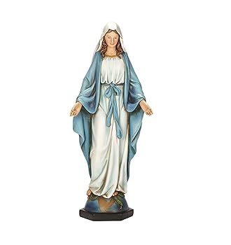 【中古】聖母マリア像26ｃｍ キリスト教 マリア様 クリスマス インテリア アンティークスタイル