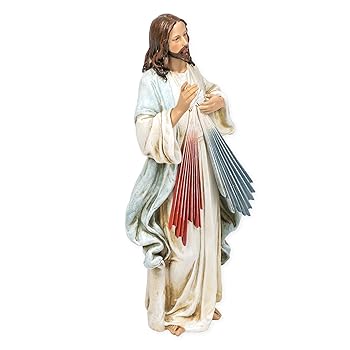 【中古】【39shop】神の慈悲★イエス 彫像 高さ約25cm/ Divine Mercy Statue Figurine 10 Inch Jesus並行輸入品(良い)|アトリエ絵利奈