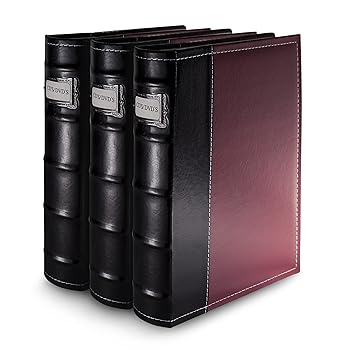 【中古】Bellagio-Italia ヴィデオディスク Storage Binder - 3 Pack Burgundy