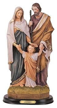 【中古】聖家族 イエス マリア ヨセフ 彫像 置物 高さ約約30ｃｍ /12 Inch Holy Family Jesus Mary Joseph Religious Figurine Decoration並行輸入品