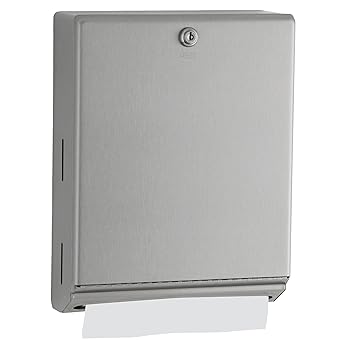 【中古】Surface-Mounted Paper Towel Dispenser,10 3/4 x 4 x 14, Satin Stainless Steel