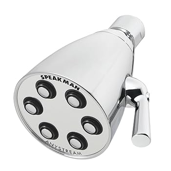 【中古】Speakman 総真鍮素材 シャワーヘッド Signature Icon Anystream 高圧 水流調整可能 S-2252 2.5 GPM S-2252 1 並行輸入品