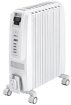 【中古】【39shop】DeLonghi★オイルラジエターヒーター ドラゴンデジタル X字型フィン9枚 4~10畳用 TDD0915W（良い）｜アトリエ絵利奈