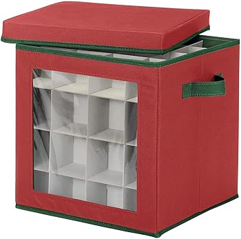 【中古】【39shop】Whitmor★6129 - 5341オーナメントストレージボックス 64 compartments レッド 6129-5340(非常に良い)｜アトリエ絵利奈 13,055円