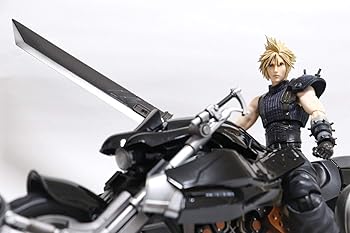 【中古】スクウェア・エニックスSQUARE ENIX ファイナルファンタジーVII リメイク PLAY ARTS改 クラウド・ストライフ & ハーディ＝デイトナ PVC製 塗装済
