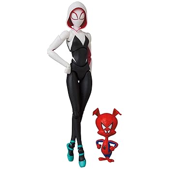 【中古】メディコム・トイ MAFEX マフェックス No.134 SPIDER-GWEN スパイダーグウェン GWEN STACY 全高約140mm 塗装済み アクションフィギュア