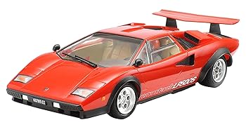 【中古】タミヤ 1/24 スケール特別企画商品 ランボルギーニ カウンタック LP500S クリヤーコートレッドボディ プラモデル 25419