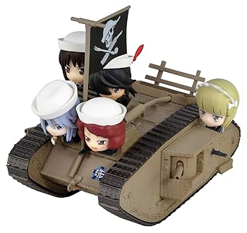 【中古】ぺあどっと ガールズ&パンツァー最終章 Mk.IV戦車 エンディングVer. サメさんチームフィギュア5体付 塗装済み完成品 PD83