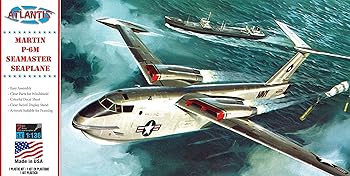 【中古】アトランティスモデル 1/136 アメリカ海軍 P6M シーマスター w/スイベルスタンド 旧レベル プラモデル ATLAMCH244