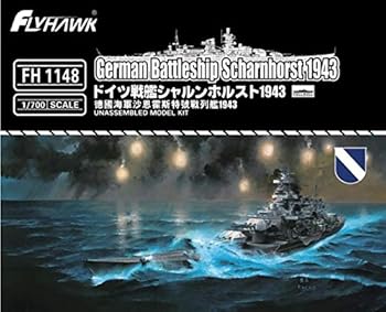 【中古】フライホークモデル 1/700 ドイツ海軍 戦艦 シャルンホルスト 1943 プラモデル FLYFH1148