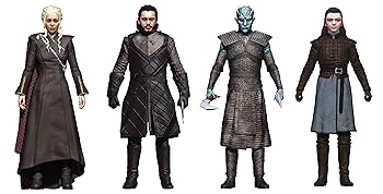 【中古】McFarlane Toys ゲーム・オブ・スローンズ:ジョン・スノー デネリス ナイト・キング アリヤ アクションフィギュアセット