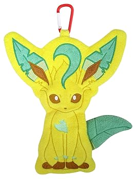 【中古】三英貿易 ポケットモンスター ぺたふわポーチ リーフィア W21.5×D3.5×H26.5cm ぬいぐるみ雑貨 ポケモン PZ39 の商品写真