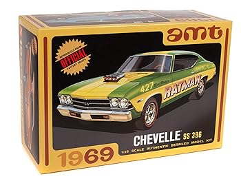 【中古】【39shop】AMT★1/25 1969 シェビー シェベルSS 396 プラモデル AMT1138 成型色(良い)|アトリエ絵利奈