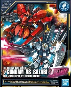 【中古】HG 1/144 ガンダムベース限定 νガンダム vs サザビー 宿命の対決セットスペシャルコーティング 機動戦士ガンダム 逆襲のシャア