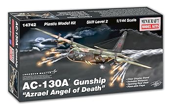 【中古】【39shop】ミニクラフト★1/144 アメリカ空軍 AC-130A ガンシップ アズラエル・エンジェル・オブ・デス プラモデル MC14742(非常に良い)|アトリエ絵利奈