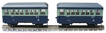 【中古】【39shop】津川洋行★Nゲージ 銚子電気鉄道 ハフ1・ハフ2 客車セット 青電色 14047 鉄道模型 客車（良い）｜アトリエ絵利奈