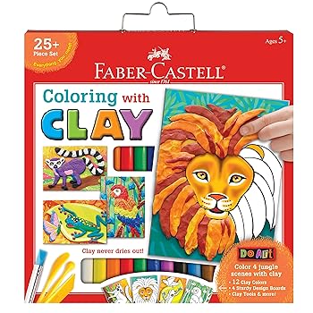 【中古】【39shop】Faber-Castell★Do Art Colouring with Clay - Modelling Clay Art for Kids(非常に良い)|アトリエ絵利奈