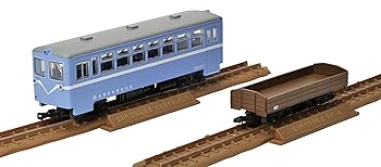 【中古】鉄道コレクション 鉄コレ ナローゲージ80 富別簡易軌道 自走客車 あおぞら号 + 無がい車セット ジオラマ用品 メーカー初回受注限定生産 289340