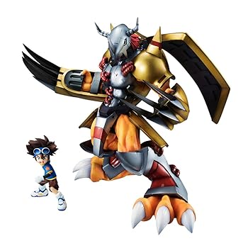 【中古】メガハウスMegaHouse Precious G.E.M.シリーズ デジモンアドベンチャー ウォーグレイモン＆八神太一 完成品フィギュア