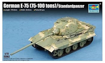 【中古】トランペッター 1/72 ドイツ軍 E-75重戦車 プラモデル 07125
