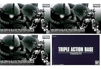 【中古】トリプルアクションベースＲＧ 1/144 黒い三連星専用ザクII ３機セット