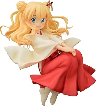 【中古】きんいろモザイク Pretty Days アリス・カータレット 巫女style 1/8スケール ABS&PVC製 塗装済み完成品フィギュア
