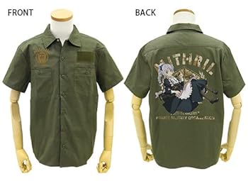 【中古】コスパ フルメタル・パニック! Invisible Victory メイドテッサ フルカラーワークシャツ MOSS Mサイズ画像