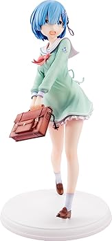【中古】Re:ゼロから始める異世界生活 レム 学生服Ver. 1/7スケール PVC製 塗装済み完成品フィギュア