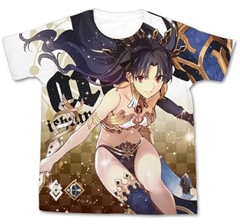【中古】コスパ Fate Grand Order アーチャー イシュタル フルグラフィック Tシャツ WHITE Lサイズ 綿製