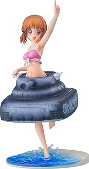 【中古】【39shop】ガールズ&パンツァー★劇場版 西住みほ ~パンツァー・フォー!~ 水着 & 戦車Ver. 1/7スケール PVC製 塗装済み完成品 フィギュア(非常に良い)｜アトリエ絵利奈