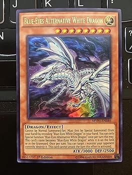 【中古】遊戯王 英語版 青眼の亜白龍/Yu-Gi-Oh! - Blue-Eyes Alternative White Dragon MVP1-EN046 - The Dark Side of Dimensions Movie Pack - 1st Edi