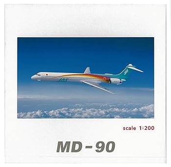 【中古】【39shop】ジャルックス★1/200 JAS MD-90 5号機 レインボーカラー 完成品(非常に良い)｜アトリエ絵利奈