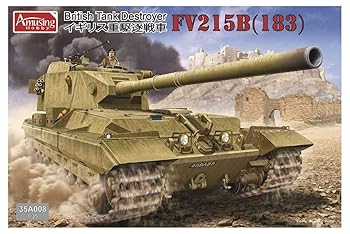 【中古】アミュージングホビー 1/35 イギリス 重駆逐戦車 FV215B 183mm砲搭載 プラモデル AMH35A008
