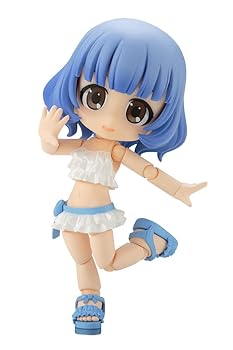 【中古】【39shop】コトブキヤ★キューポッシュえくすとら フリル水着ボディしろ ノンスケール PVC製 塗装済み可動フィギュア(非常に良い)|アトリエ絵利奈