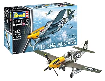 【中古】ドイツレベル 1/32 アメリカ陸軍 航空隊 P-51D ムスタング プラモデル 03944