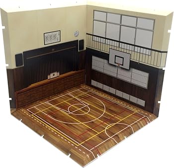 【中古】じおらまんしょん150 体育館 ノンスケール ABS製 組立て式背景パネル