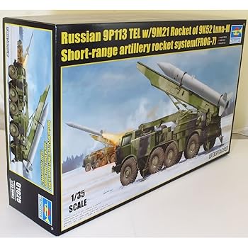 【中古】トランペッター 1/35 ソビエト軍 9K52/ルーナM 短距離弾道ロケットシステム プラモデル 01025