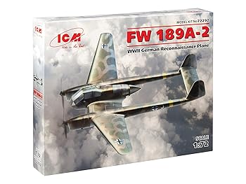【中古】ICM 1/72 ドイツ空軍 フォッケウルフ Fw189A-2 プラモデル 72292