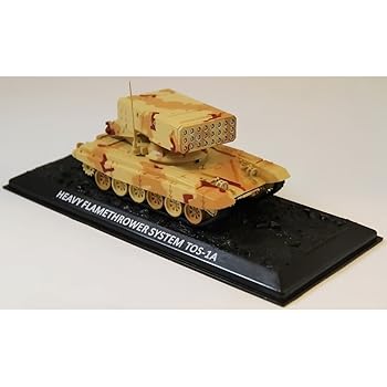 【中古】ズベズダ 1/72 TOS-1A ロシア多連装砲ロケットランチャー 塗装済み完成品 プラモデル