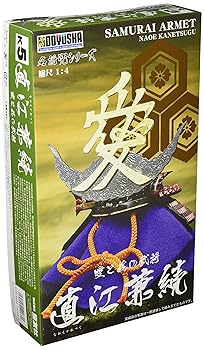 【中古】童友社 1/4 日本の名将兜シリーズ 愛と義の武将 直江兼続 プラモデル K5