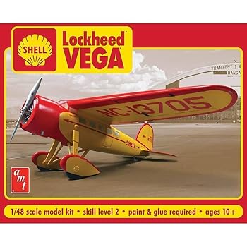 【中古】プラッツ AMT950 1/48 シェルオイル ロッキード・ベガ