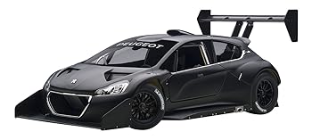 【中古】AUTOart 1/18 プジョー 208 T16 パイクスピーク 2013年 プレーンボディ ブラック 完成品
