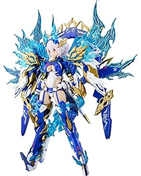 【中古】壽屋KOTOBUKIYA メガミデバイス 皇巫 スサノヲ 蒼炎 全高約220mm 1/1スケール プラモデル 成型色 KP681