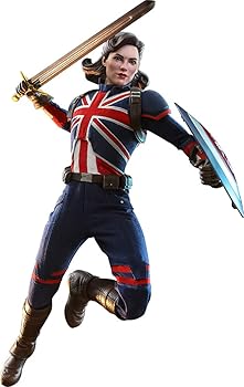 【中古】ホットトイズHot Toys テレビ・マスターピース ホワット・イフ…? キャプテン・カーター 1/6スケールフィギュア 高さ約29センチ 青 プラスチック画像