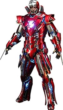 【中古】ホットトイズHot Toys ムービー・マスターピース DIECAST アイアンマン3 シルバー・センチュリオン アーマー・スーツアップ版 1/6スケールフィギ
