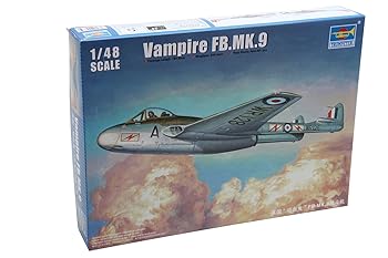 【中古】【39shop】トランペッター★1/48 デ・ハビランド ヴァンパイア FB.5 プラモデル(非常に良い)|アトリエ絵利奈